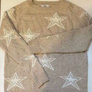 Tan star sweater